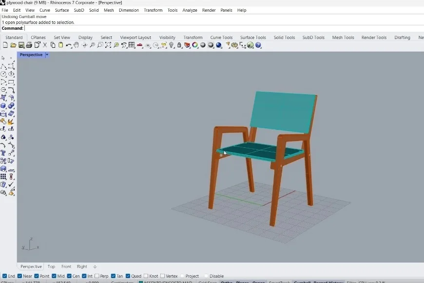 Modelagem Rhinoceros 3D