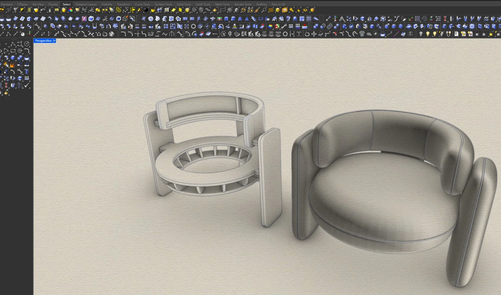 Modelagem Rhinoceros 3D