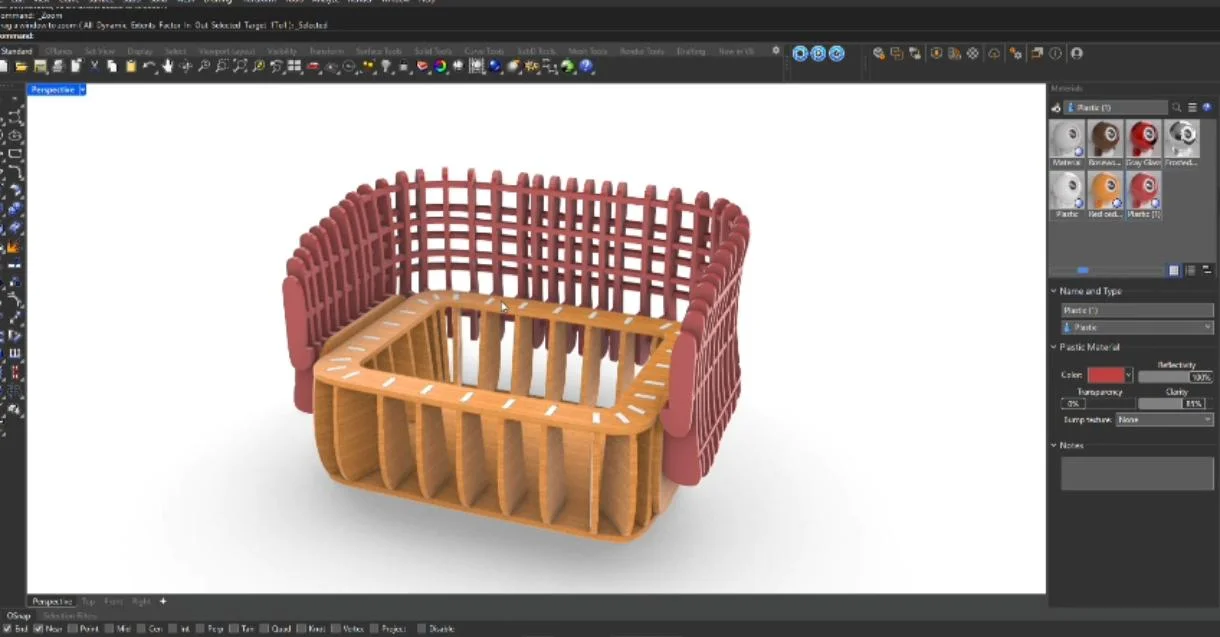 Modelagem Rhinoceros 3D