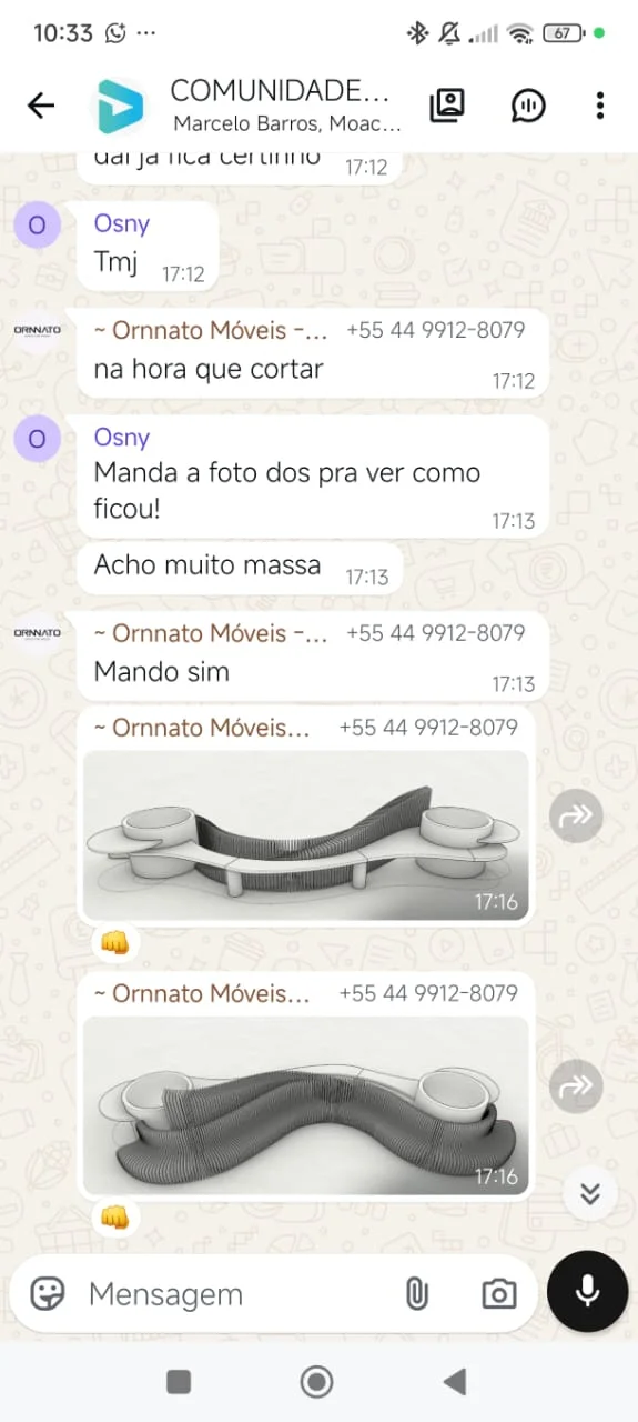 Avaliação de aluno no WhatsApp