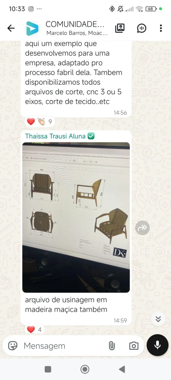 Avaliação de aluno no WhatsApp