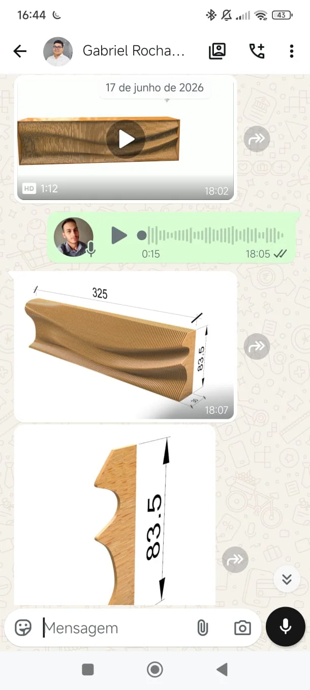 Avaliação de aluno no WhatsApp