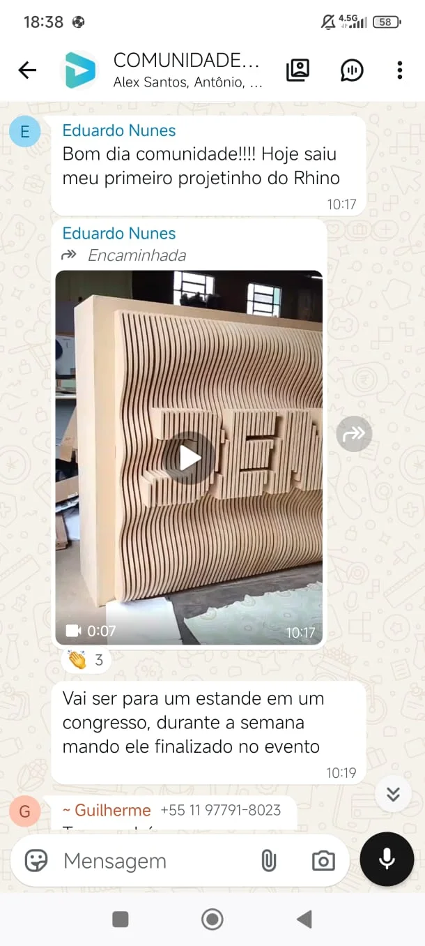Avaliação de aluno no WhatsApp