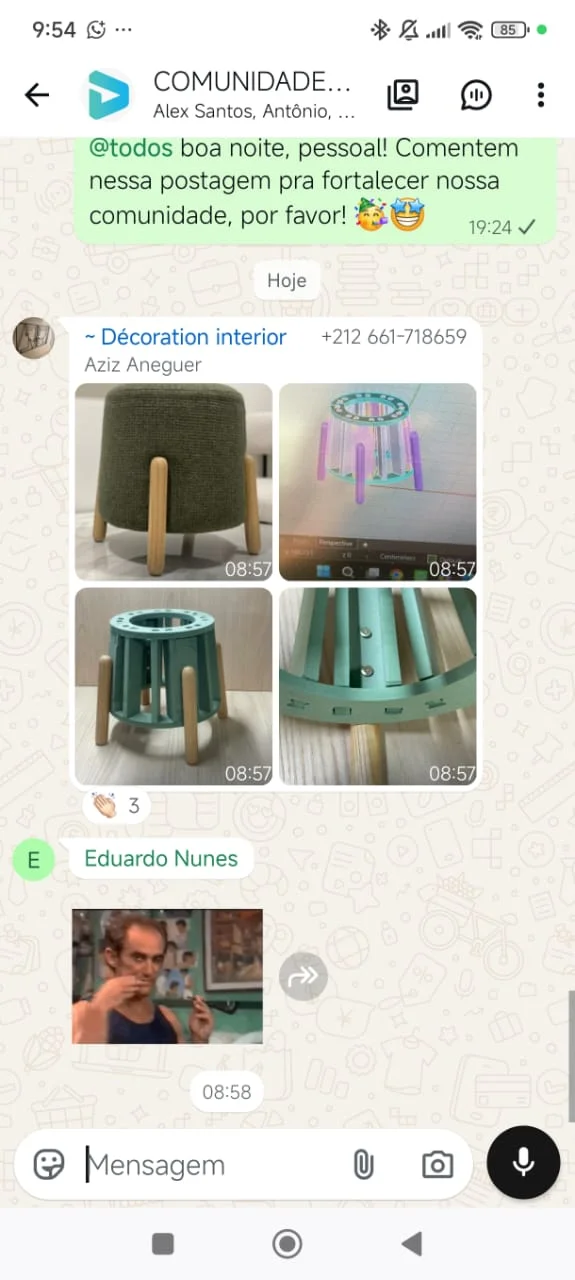 Avaliação de aluno no WhatsApp