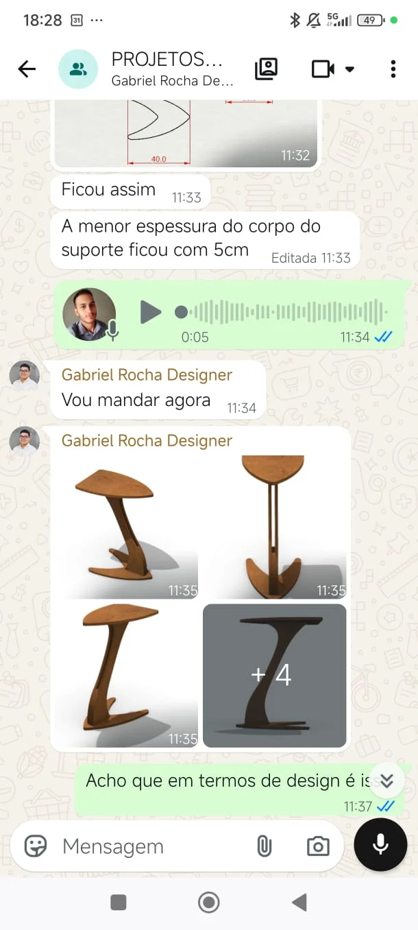 Avaliação de aluno no WhatsApp